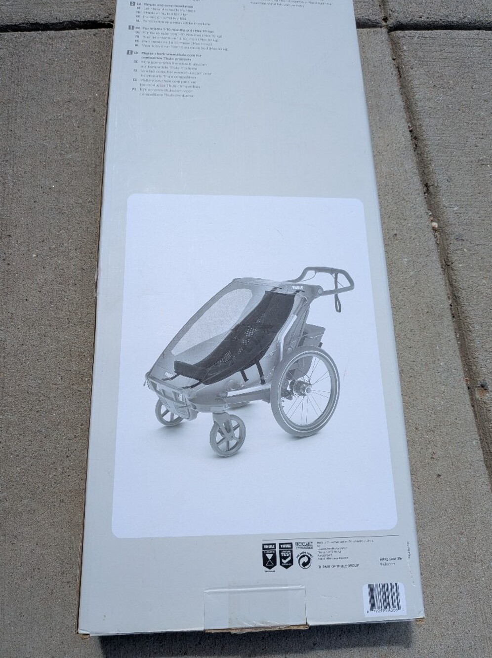 Thule Infant Black Mesh Insert For  Child Bike Trailer Or Stroller